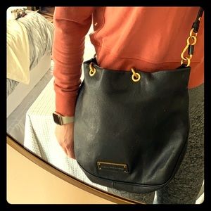 Marc by Marc Jacobs Blk Leather Hobo Bag
